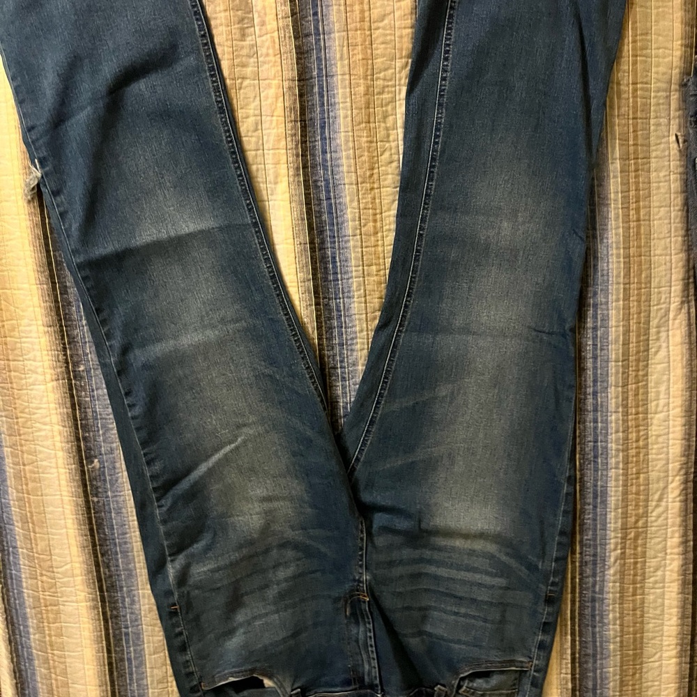 For The Republic Blue Ankle Cropped Jeans